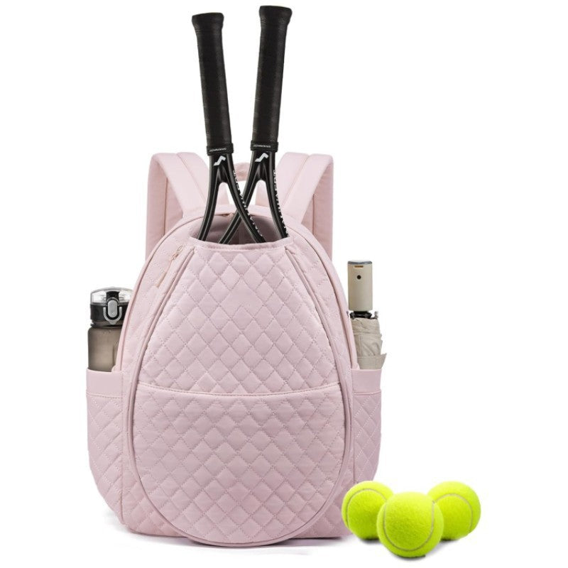 Stylish Quilted Tennis Backpack LoungeYard — product view 4