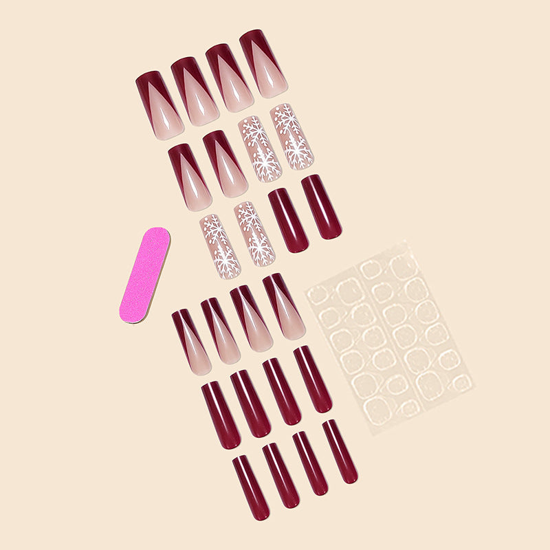 Premium Winter-Themed Press-On Nail Art Extensions — product view 2