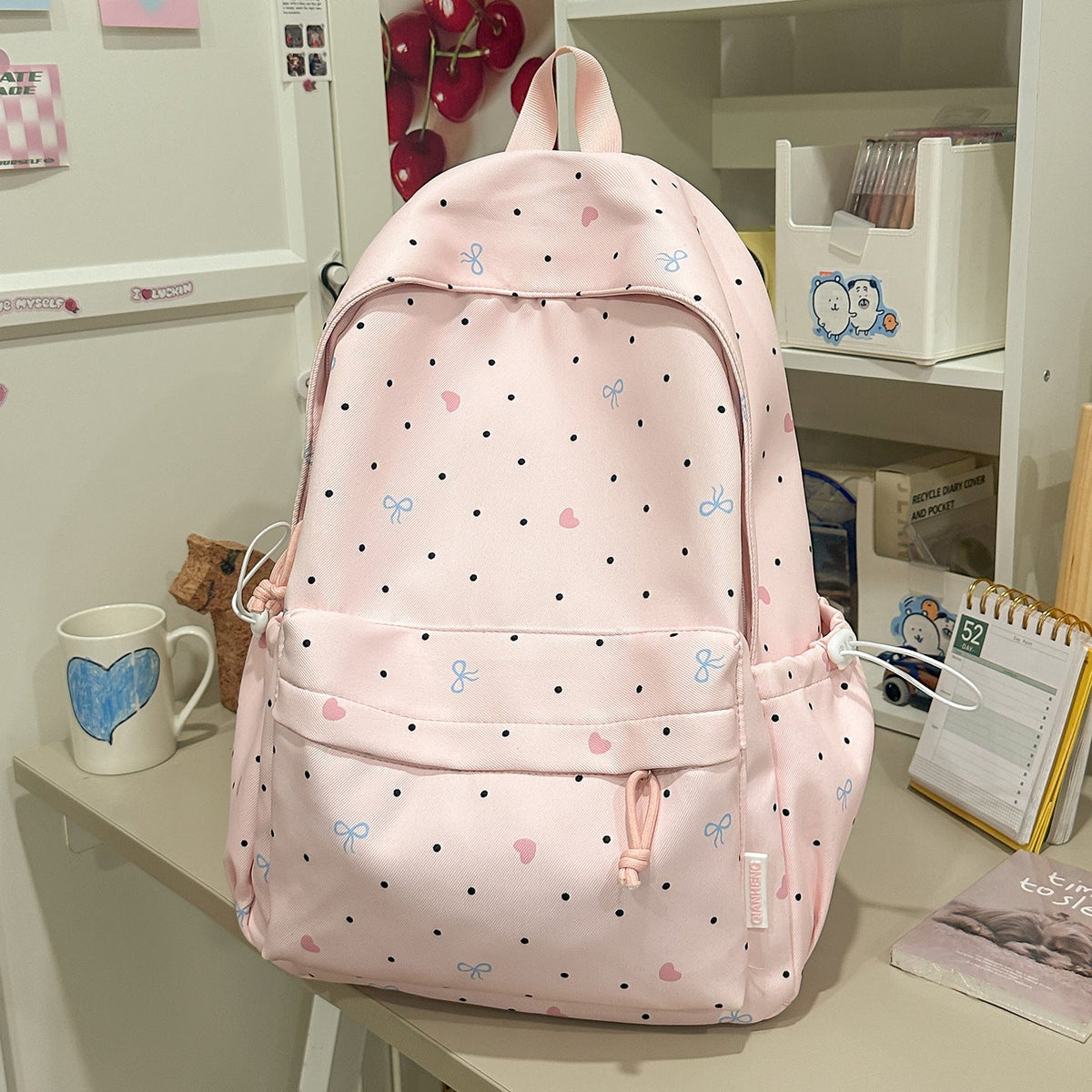 Cute Illustrated Character Backpack LoungeYard 1791205224 — product view 6