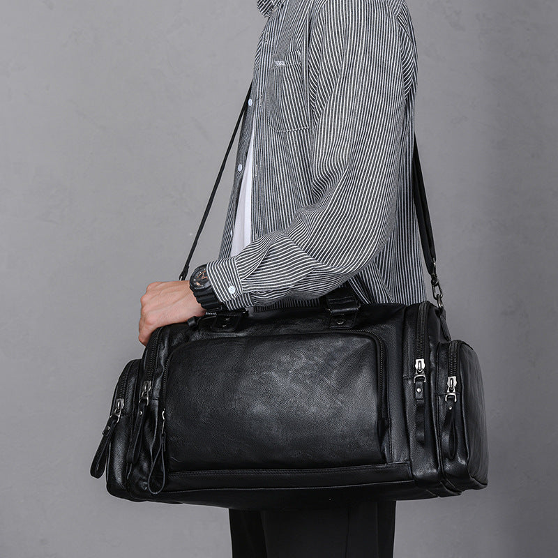 Versatile Leather Travel Duffel Bag LoungeYard — product view 2