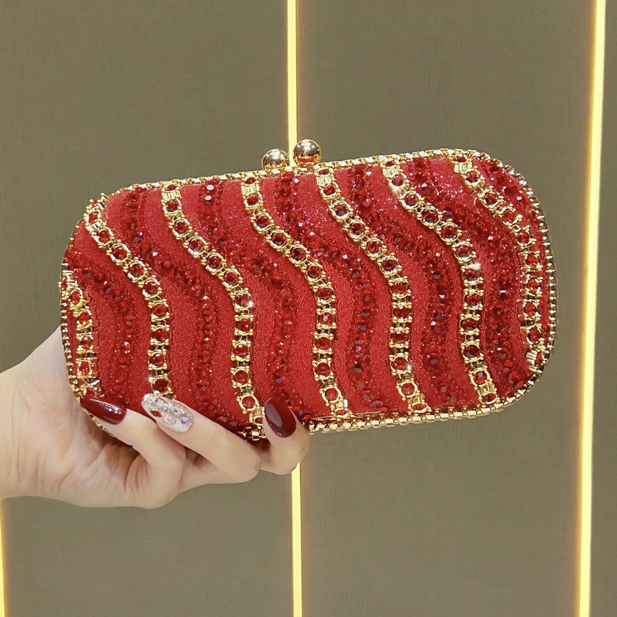 Luxe Bejeweled Evening Clutch — product view 6