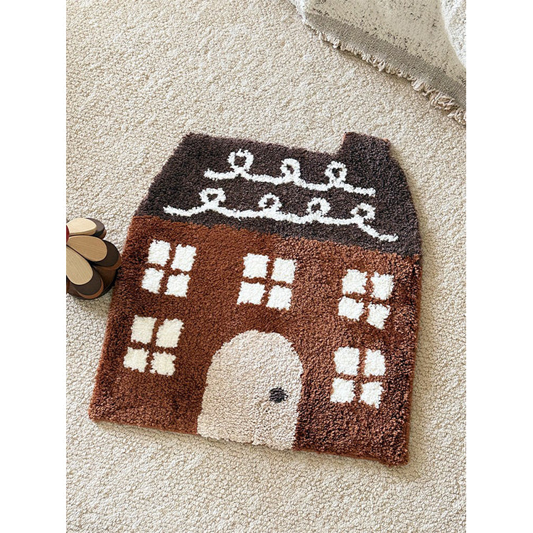 Whimsical House-Shaped Rug Bowlift — product view 2