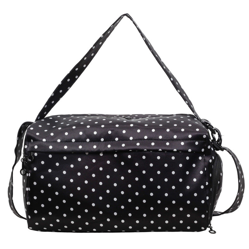 Stylish Polka Dot Travel Duffle Bag LoungeYard — product view 5