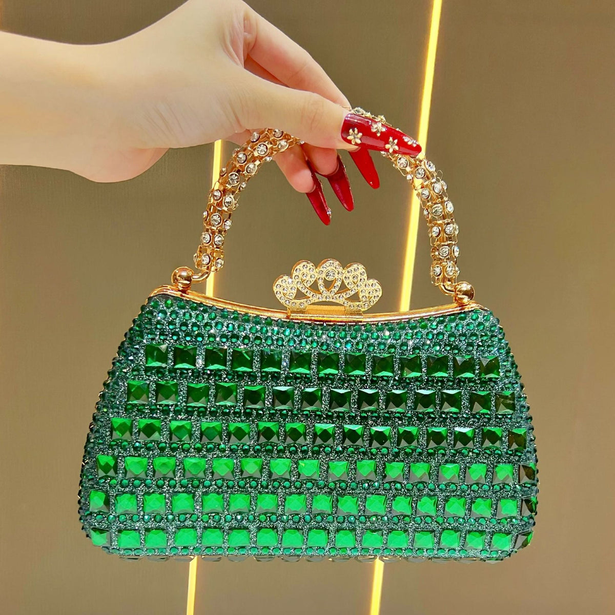 Ornate Studded Evening Handbag — product view 6
