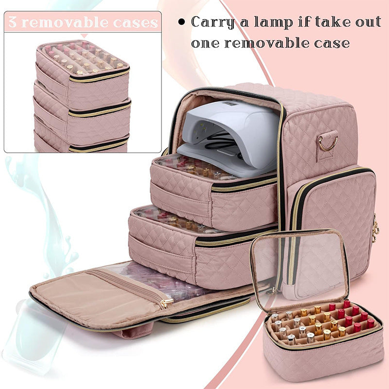 Cosmetic transport bag with organizer compartments LoungeYard — product view 3