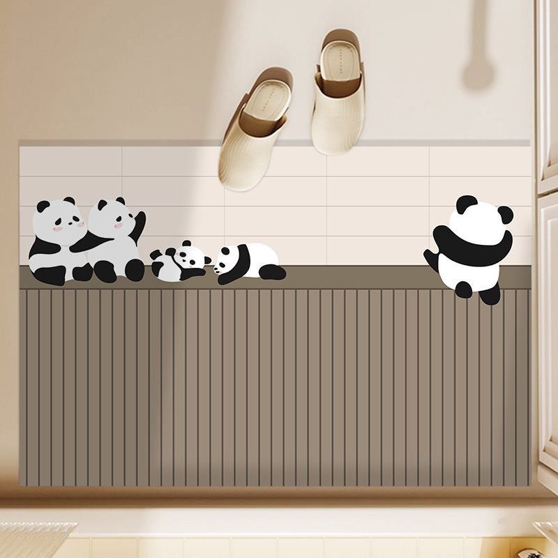 Playful Panda-Themed Bathroom Mat — product view 7