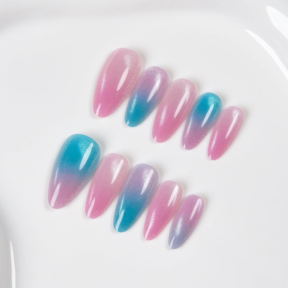 Glossy Ombre Press-On Nail Set — product view 3
