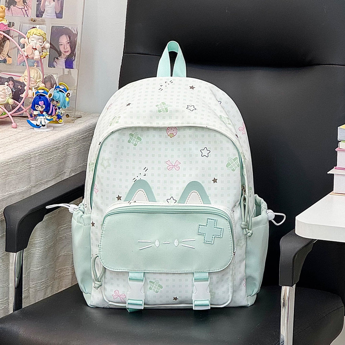 Cute Cat-Ear Backpack LoungeYard — product view 6