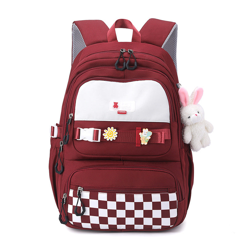 Cute school backpack with playful charms LoungeYard — product view 5