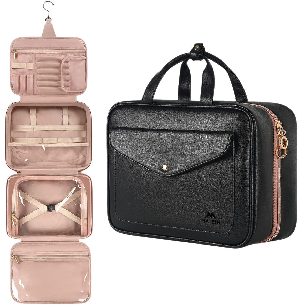 Cosmetic organizer bag with removable compartments LoungeYard — product view 4