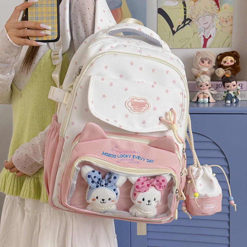 Playful Cat-Ear Design Backpack LoungeYard — product view 1