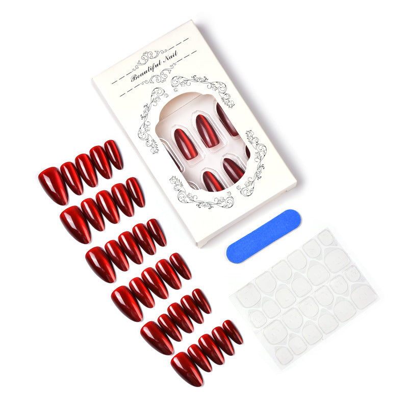 Glossy Coffin-Shaped Press-On Nails — product view 4