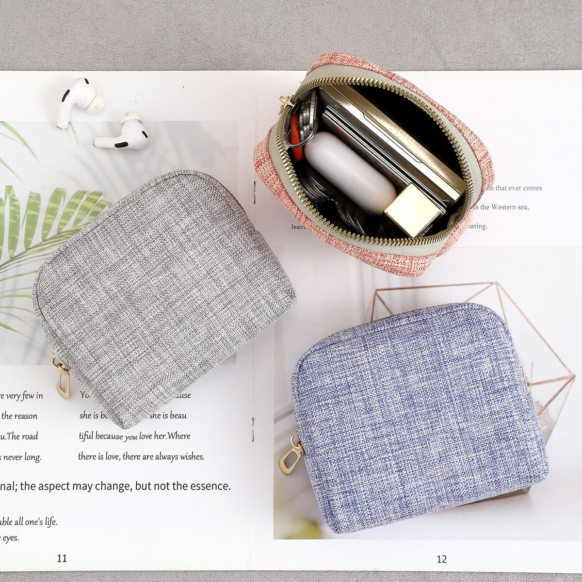 Compact Zippered Coin Purse — product view 5