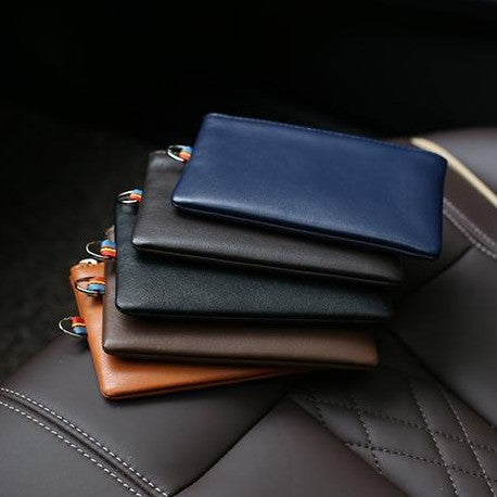 Zippered Leather Cardholder LoungeYard — product view 4