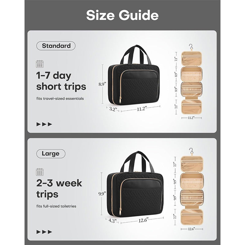 Elegant cosmetic organizer bag LoungeYard — product view 2