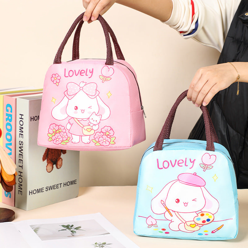 Cute Cat-Themed Insulated Lunch Bag LoungeYard — product view 2