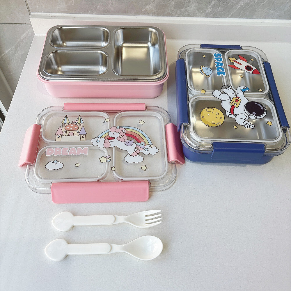 Fun-Themed Multi-Section Lunch Box — product view 1