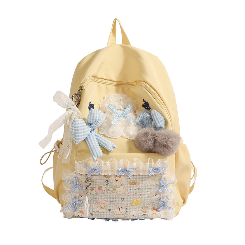 Cute Decorative Plush Backpack LoungeYard — product view 7
