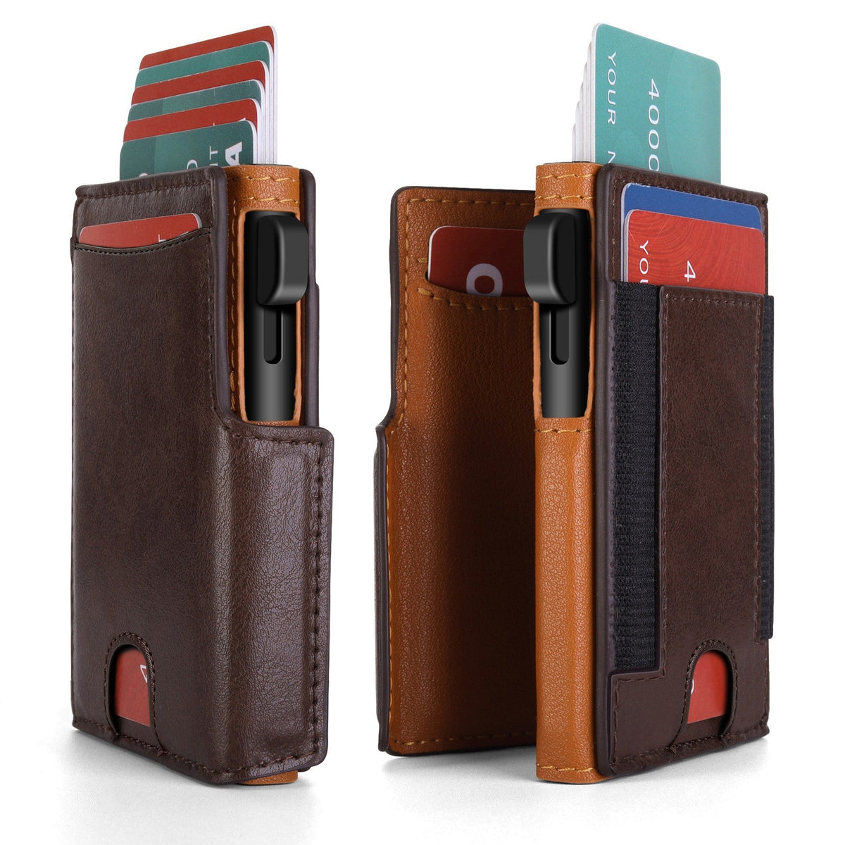 RFID-Blocking Leather Cardholder LoungeYard — product view 2