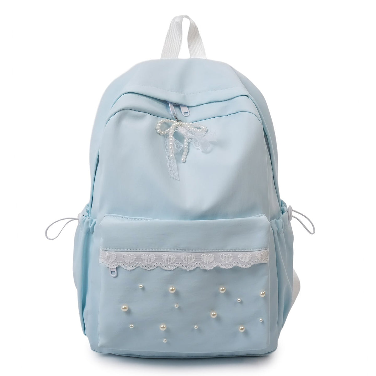 Decorative Pearl-Embellished Backpack LoungeYard — product view 4