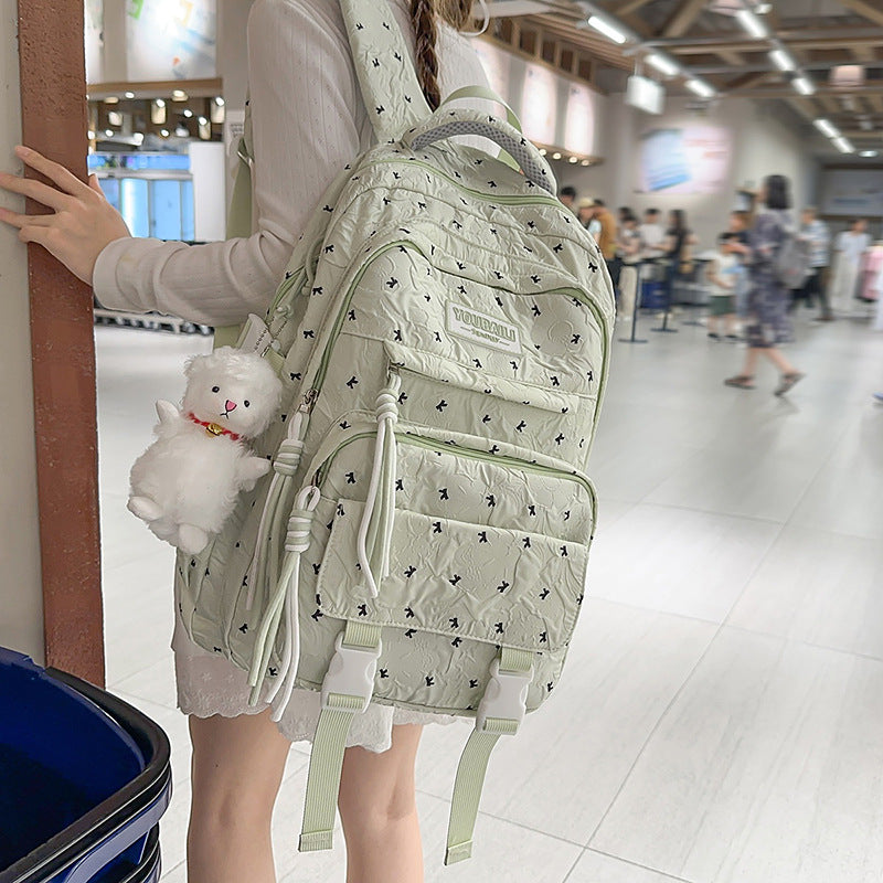 Quilted Multi-Pocket Backpack LoungeYard — product view 2