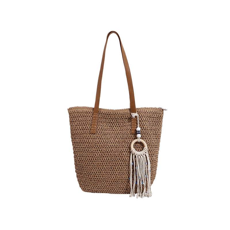 Handcrafted Straw Tote Bag — product view 7