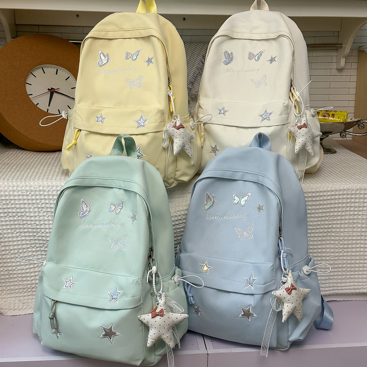Fun Decorative Embroidered Backpack LoungeYard — product view 4