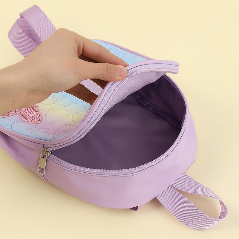 Mini backpack with heart pattern LoungeYard — product view 2