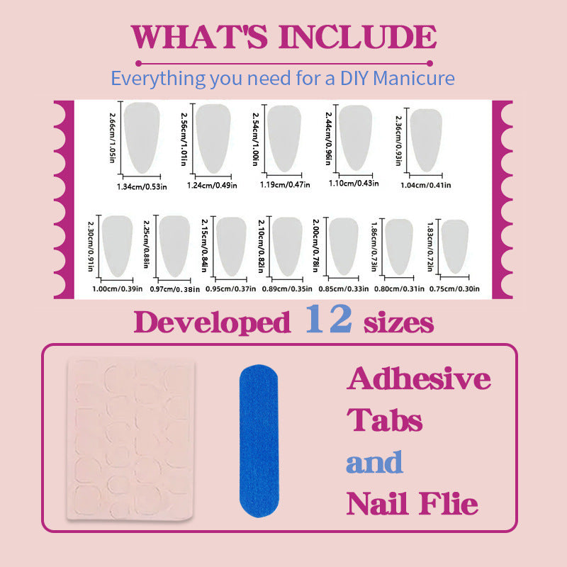 Artistic Colorful Decorative Press-On Nails — product view 4