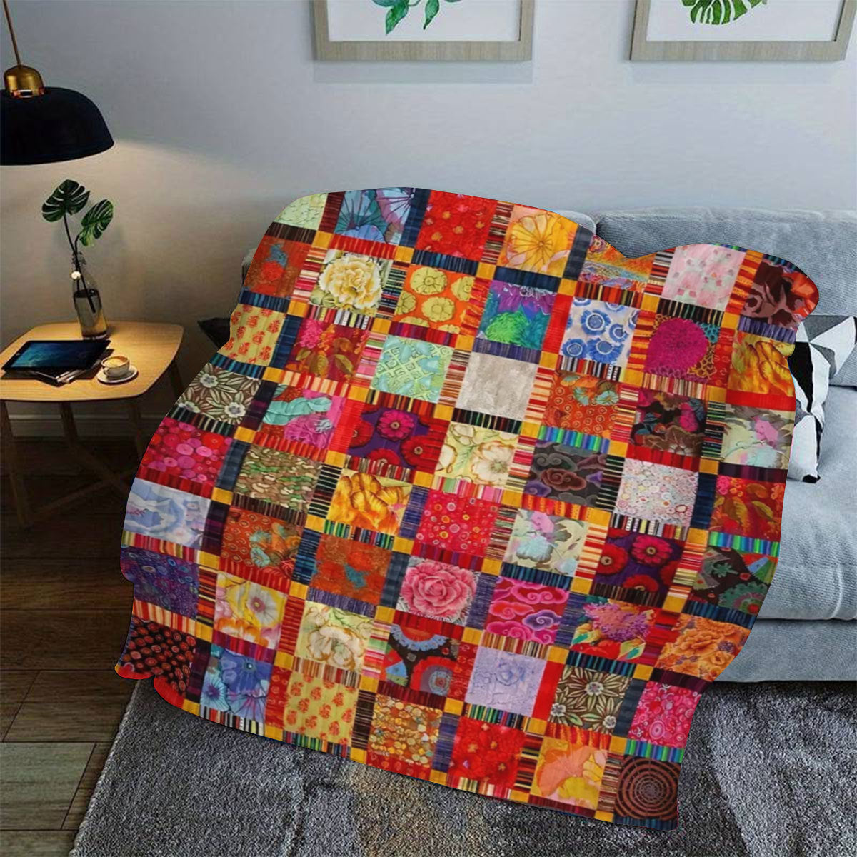 Patchwork Throw Blanket — product view 2