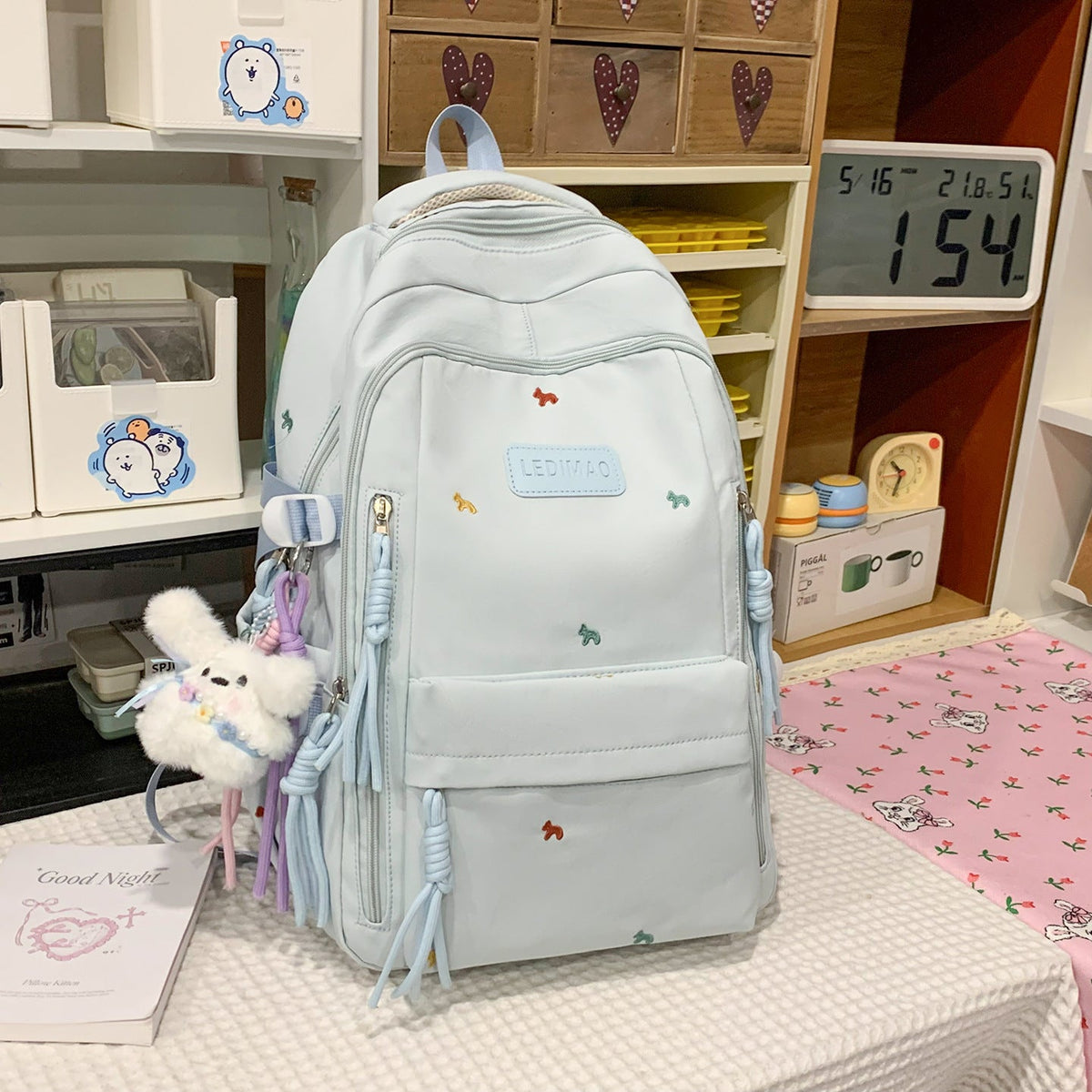 Cute Character-Embellished Backpack LoungeYard 1791206030 — product view 7
