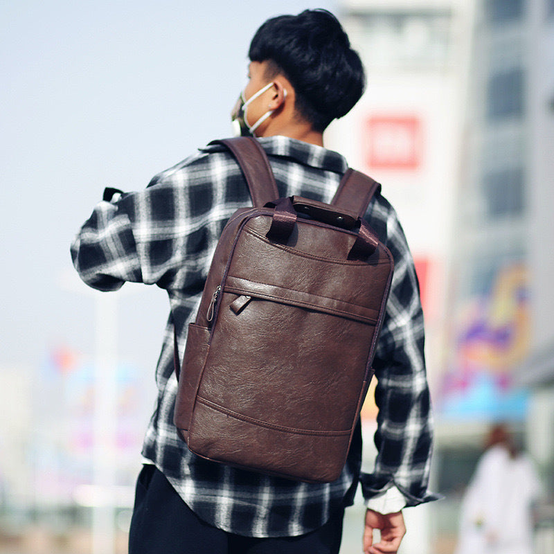 Elegant backpack with versatile compartments LoungeYard — product view 2