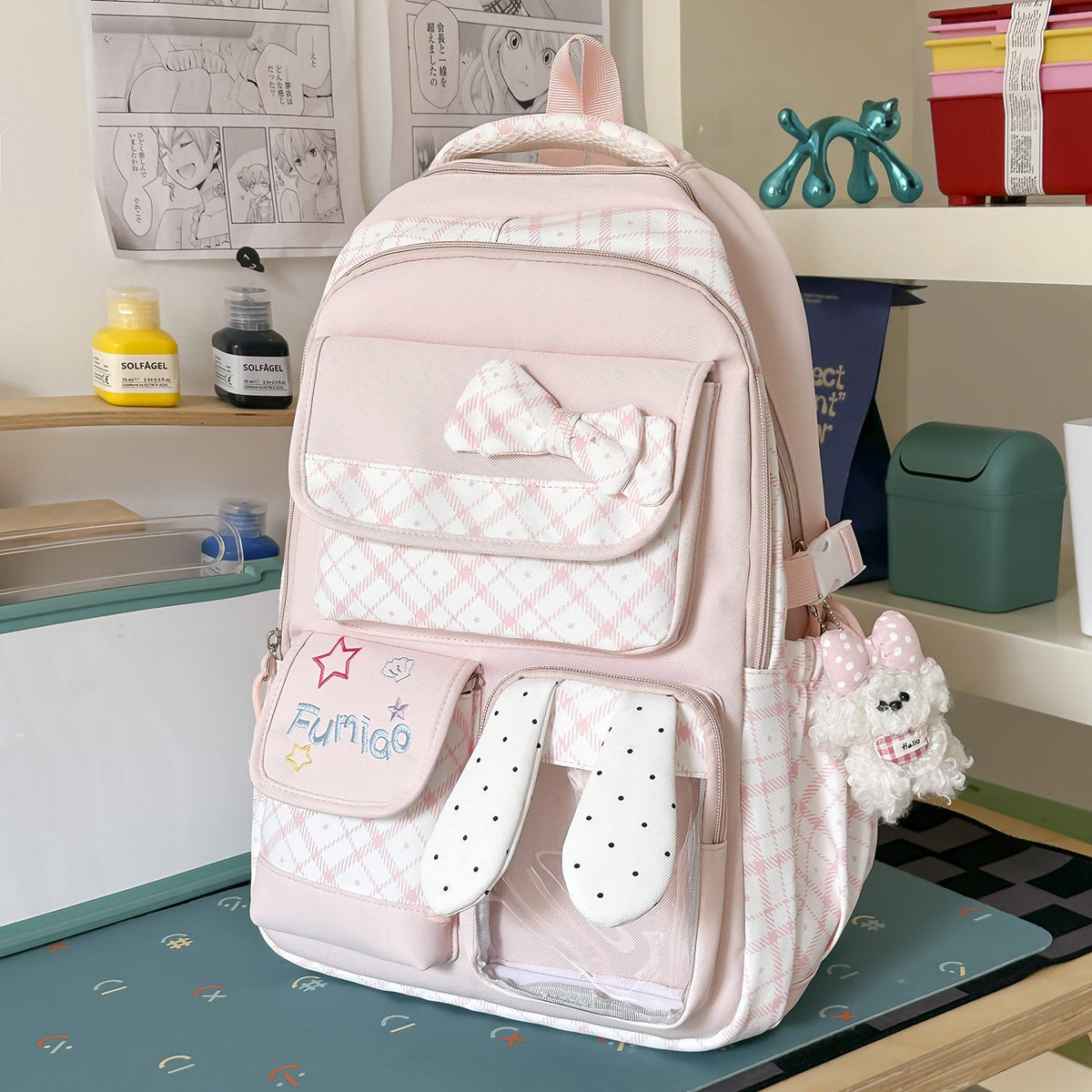 Playful Bunny Ear Backpack LoungeYard — product view 6