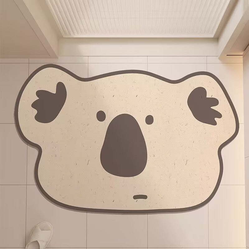 Cute Hippo-Shaped Bath Mat — product view 2