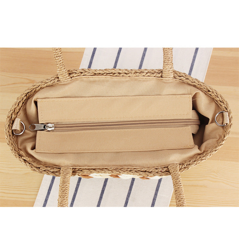 Braided Designer Handbag with Removable Shoulder Strap LoungeYard — product view 3