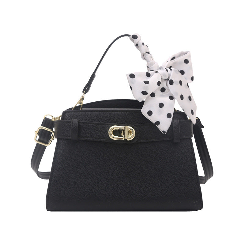 Structured Handbag with Decorative Bow — product view 1