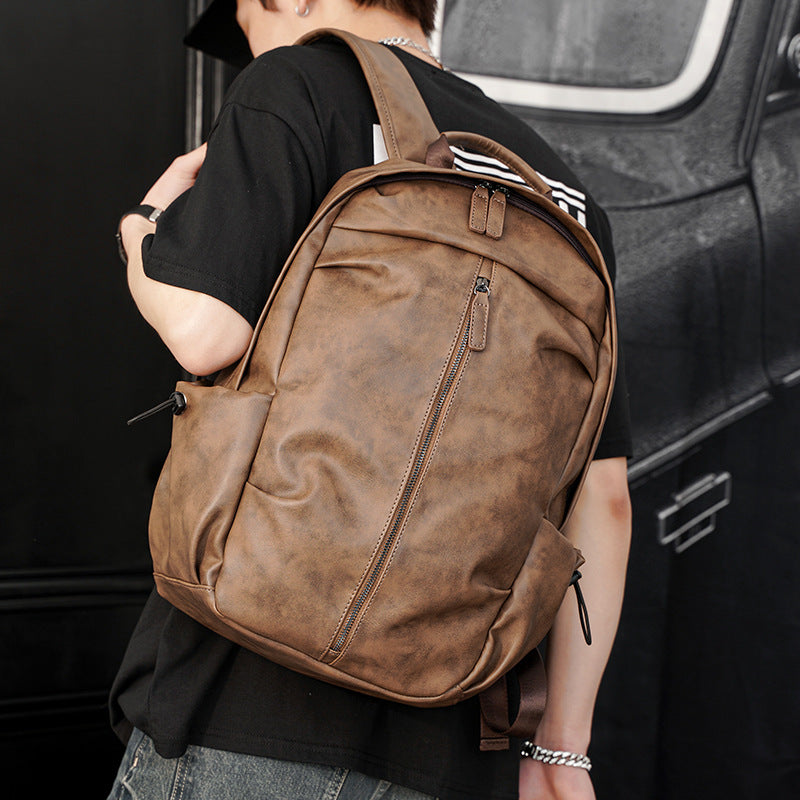 Elegant Backpack Made of Durable Faux Leather with Multifunctional Compartments LoungeYard — product view 1
