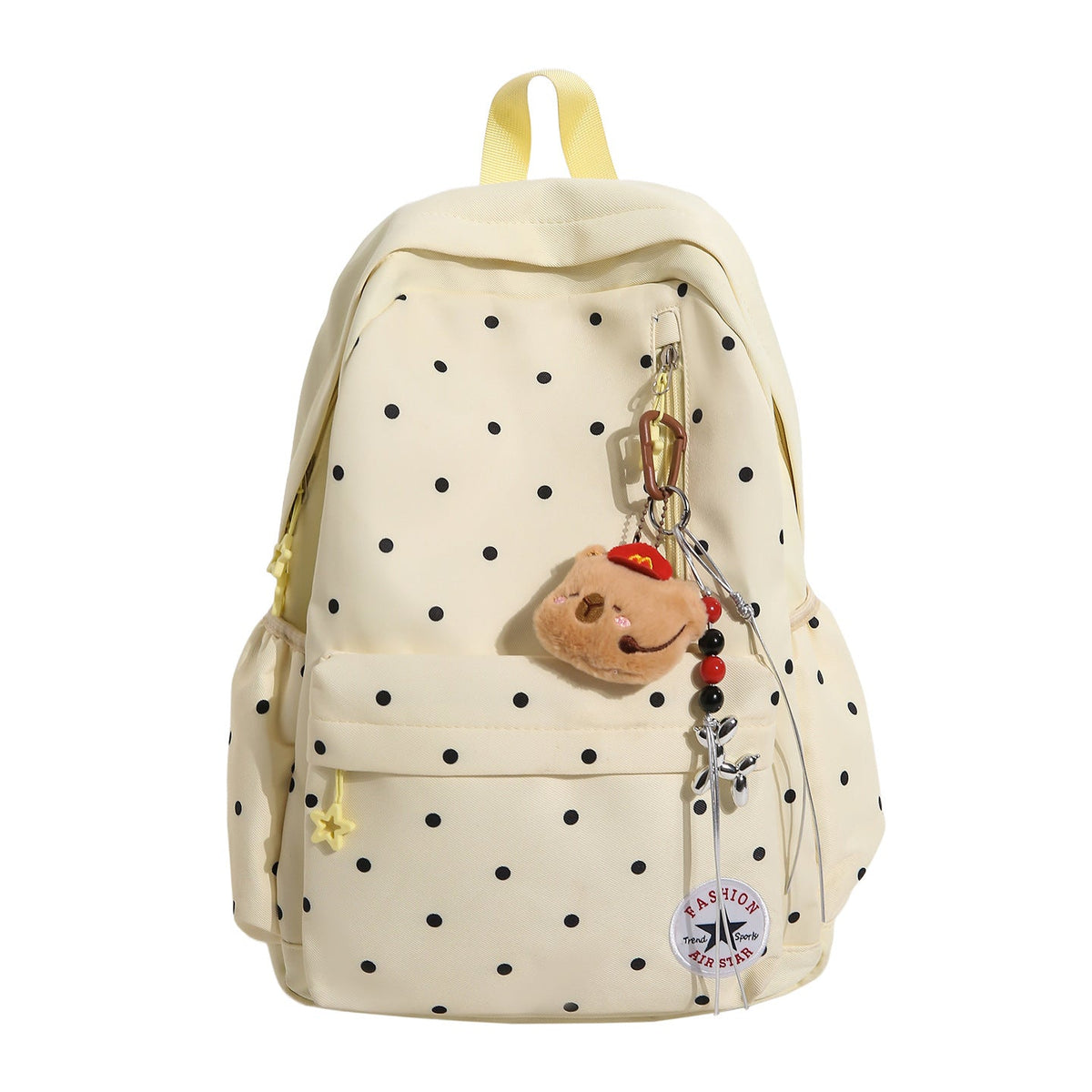 Playful Polka Dot Casual Backpack LoungeYard — product view 5