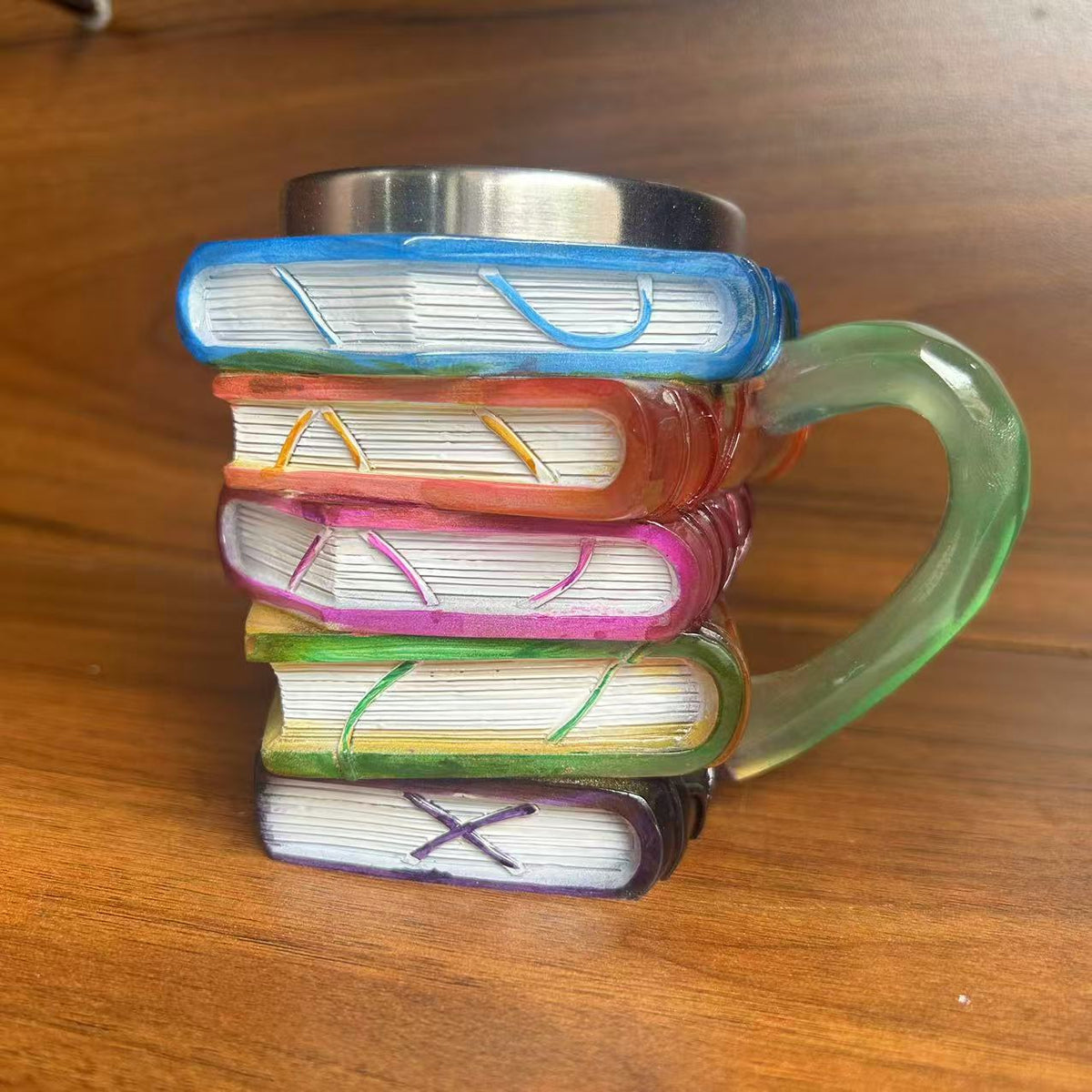Creative Book Stack Mug Bowlift — product view 6