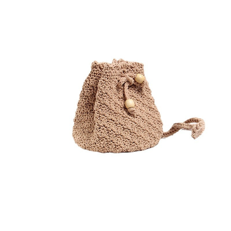 Hand-knotted Shoulder Bag in Modern Boho Style LoungeYard — product view 5