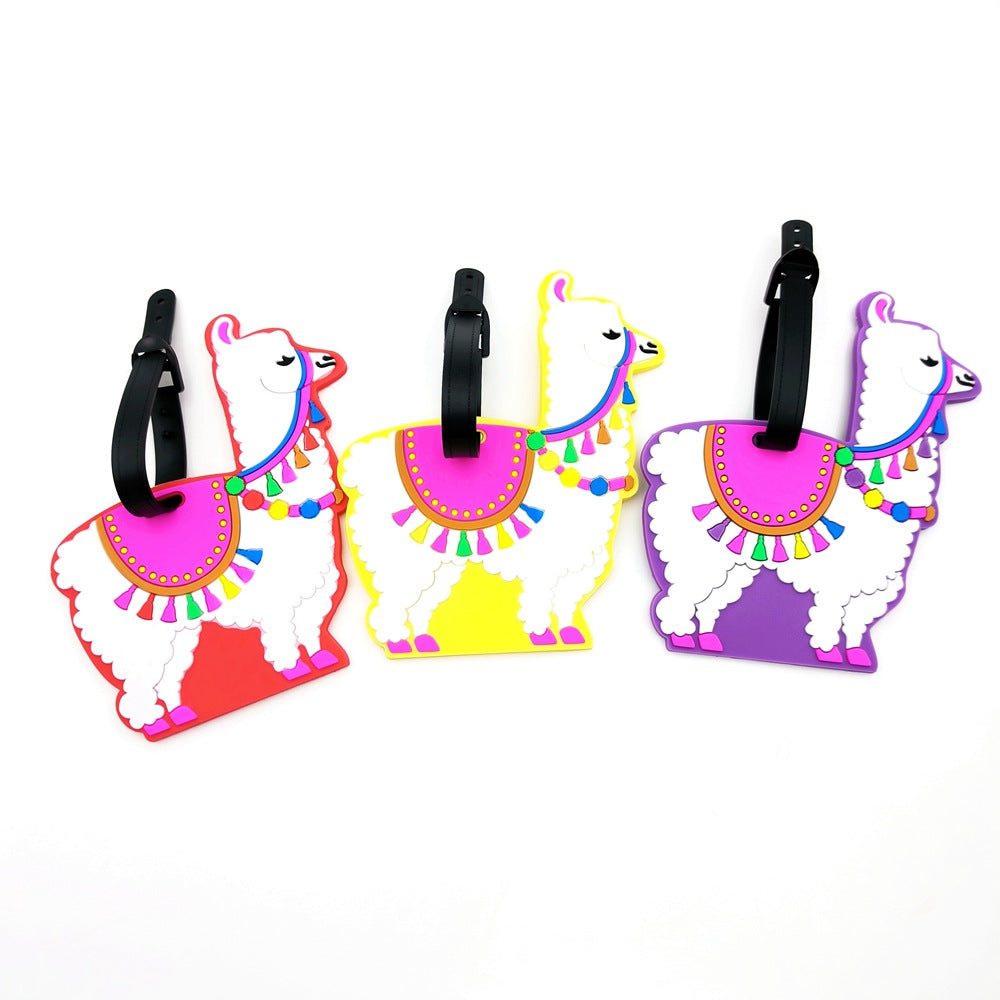 Whimsical Llama Luggage Tag LoungeYard — product view 2