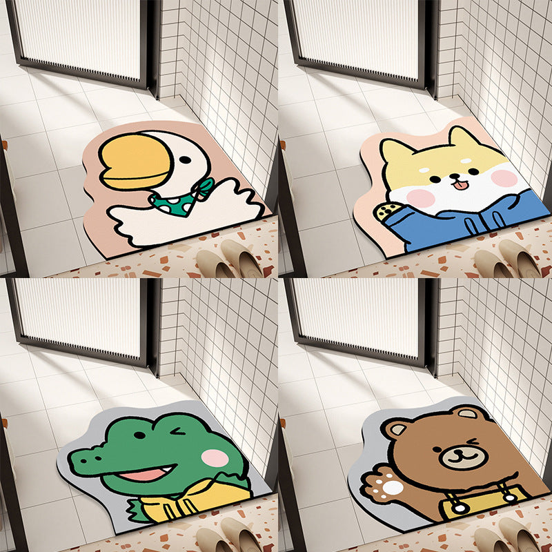 Cute Animal-Themed Bathroom Mat — product view 3