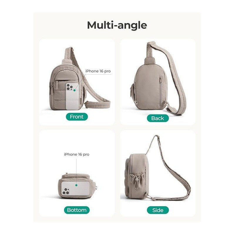 Practical shoulder bag with additional compartment LoungeYard — product view 4