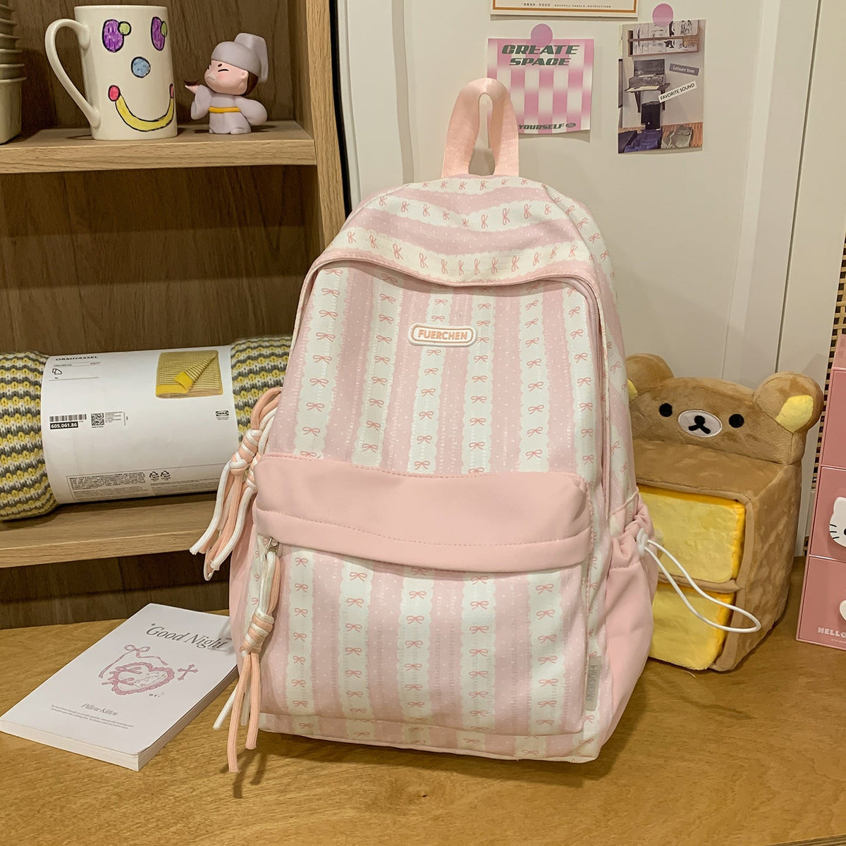 Chic Printed Backpack LoungeYard — product view 6