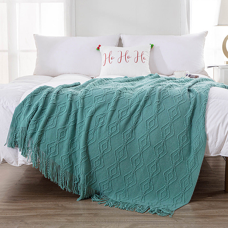 Home Decorative Knit Blanket — product view 6