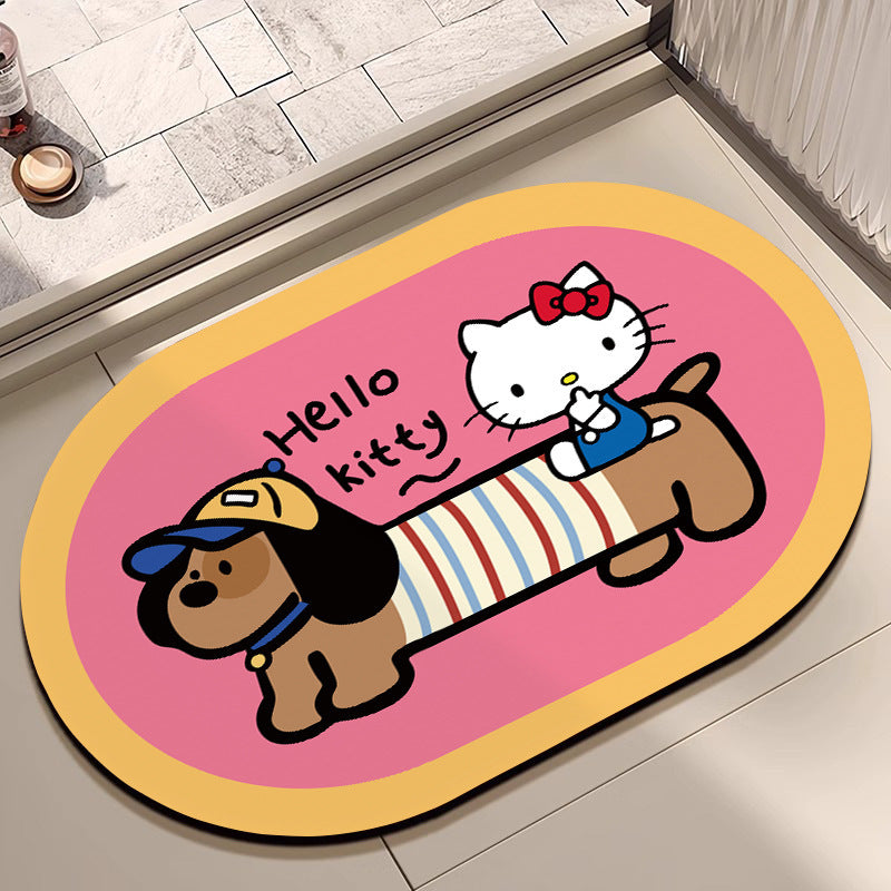 Cartoon Character Bathroom Mat — product view 2