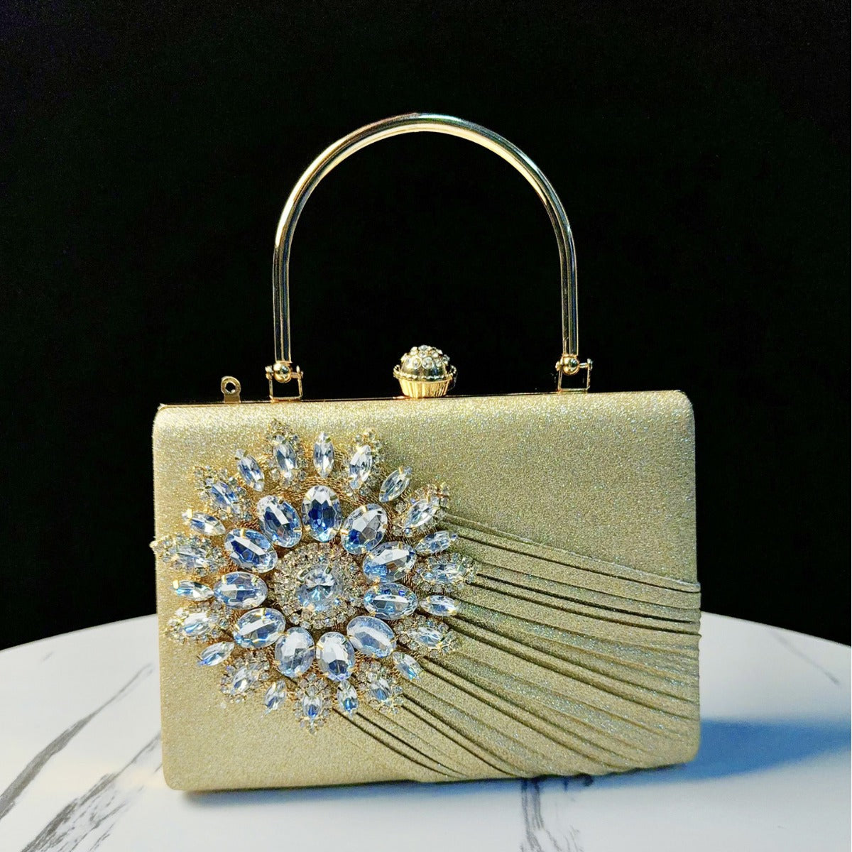 Luxurious Rhinestone-Embellished Evening Handbag — product view 1