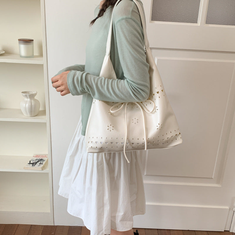 Elegant Drawstring Tote LoungeYard — product view 3