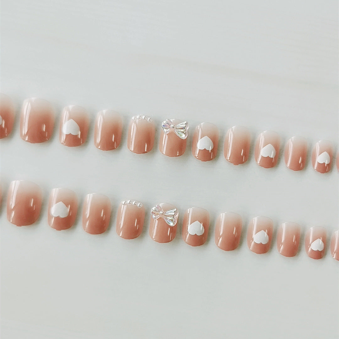 Heart-Inspired Floral Nail Art Set