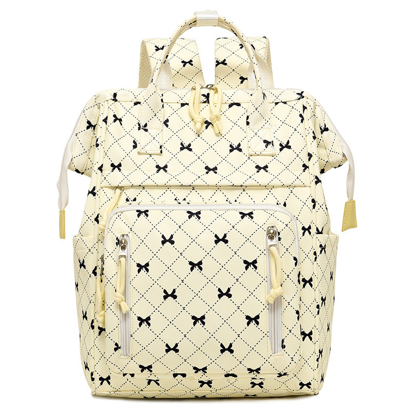 Stylish Bow-Printed Backpack LoungeYard — product view 4